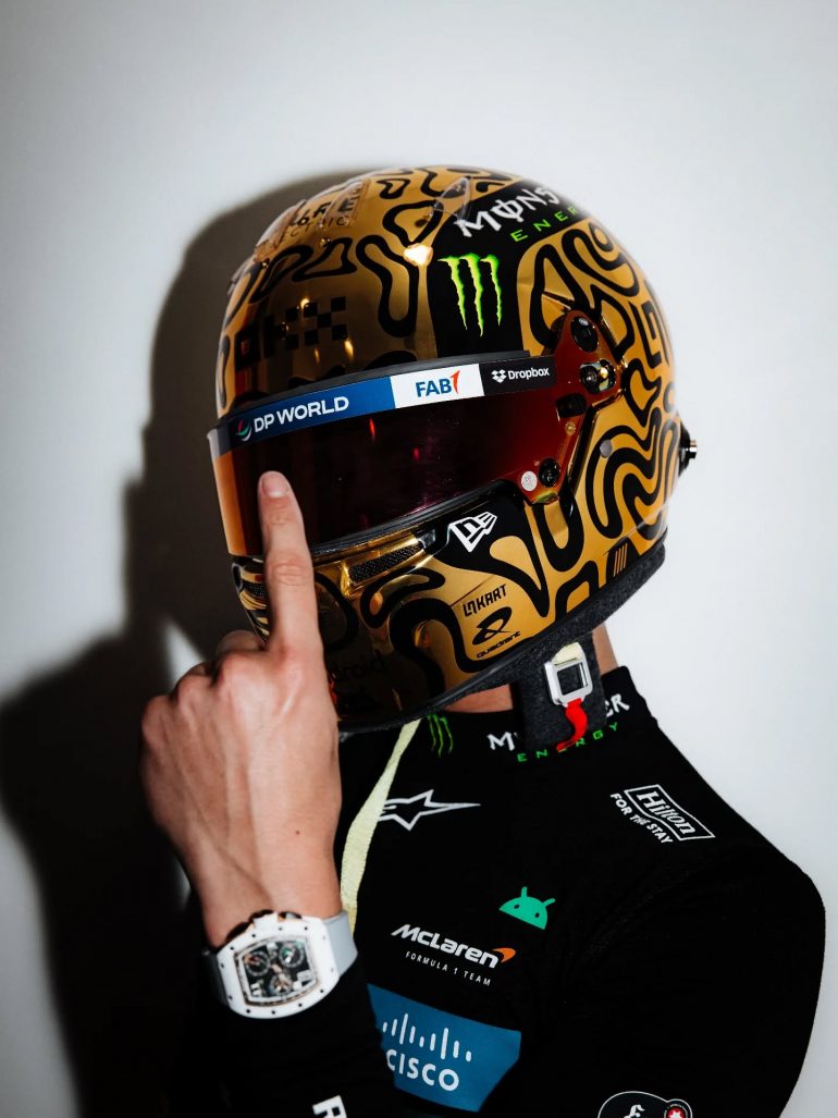 Lando Golden Blob Helmet 2025