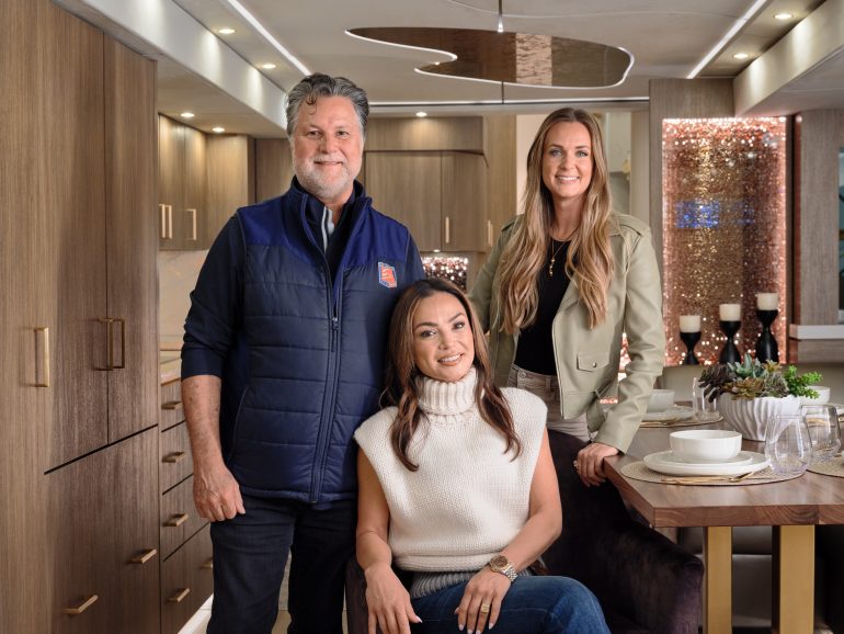 Michael, Jodi Andretti and designer Mallory Bouchard